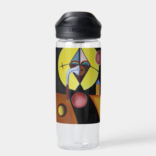 Bouteille D'eau Le docteur de la peste - Peinture à l'huile (Arrière)