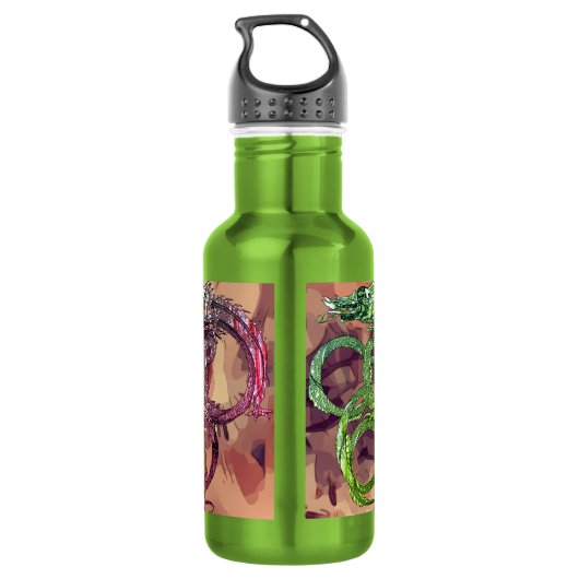 Bouteille D'eau Le dragon crânien. (Dos)