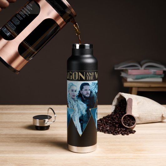 Bouteille D'eau Le Dragon et le Wolf Daenerys & Jon Graphic (Gym)