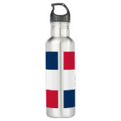 Bouteille D'eau Le drapeau de la République Dominicaine (Dos)