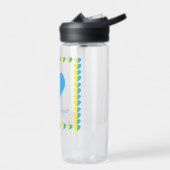 Bouteille D'eau Le drapeau ukrainien au design simple (Gauche)