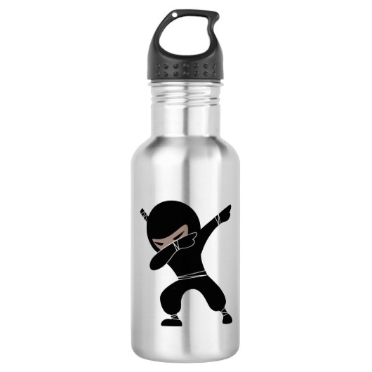 Bouteille D'eau Le Guerrier de la petite Ninja (Devant)