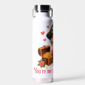 Bouteille D'eau Le magnifique pirate de la Saint Valentin (Avant)