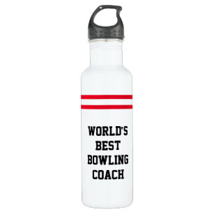 Bouteille D'eau "Le meilleur entraîneur de bowling au monde"   Épi