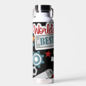 Bouteille D'eau Le meilleur papa du monde (Avant)