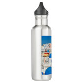 Bouteille D'eau Le merveilleux Oia à Santorin, Grèce (Gauche)