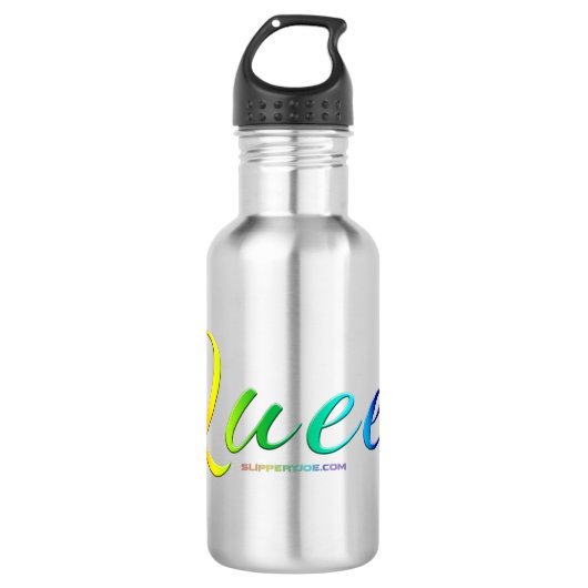 Bouteille D'eau Le mot unique expressif et étrange de SlipperyJoe (Devant)