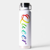 Bouteille D'eau Le mot unique expressif et étrange de SlipperyJoe (Arrière)