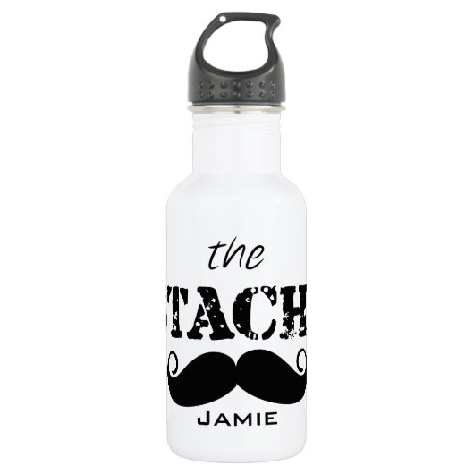 Bouteille D'eau Le Motif de la moustache Stache (Devant)
