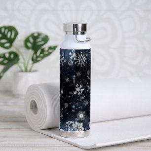 Bouteille D'eau Le Noël de SlipperyJoe, hiver magique paisible à