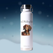 Bouteille D'eau Le petit bouchon de marche de mignonne Dachshund'