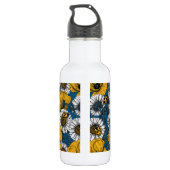 Bouteille D'eau Le pré en jaune et bleu (Dos)