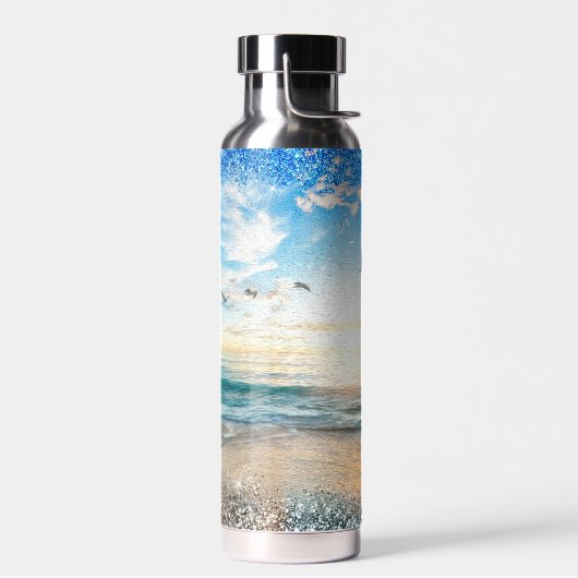 Bouteille D'eau Le Son De L'Océan Et Des Étincelles (Gauche)