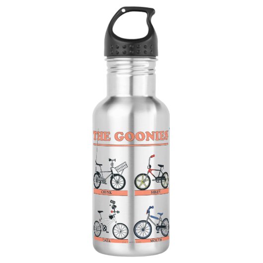 Bouteille D'eau Le tableau des vélos de Goonies (Devant)