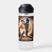 Bouteille D'eau Le terrain de baseball Thunder, (Arrière)