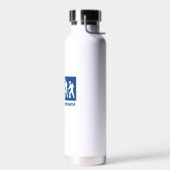 Bouteille D'eau Le Travail Est Un Randonnée Important (Gauche)