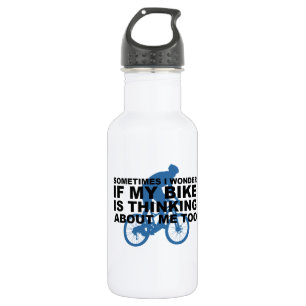 Bouteille D'eau Le vélo de recyclage drôle pense à moi la citat