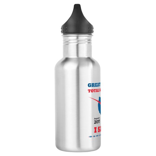 Bouteille D'eau L'éclipse solaire totale - 2017 - je l'ai vue ! (Gauche)