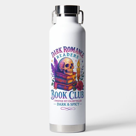 Bouteille D'eau Lecteurs de romance sombre... (Avant)