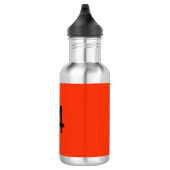 Bouteille D'eau Légendaire n° 14 en orange et noir (Droite)