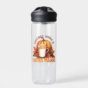 Bouteille D'eau Leggings, Feuilles et lattes S'il vous plaît - Aut
