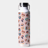 Bouteille D'eau Leopard animal rose moderne (Avant)