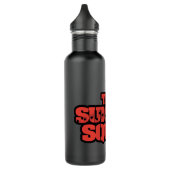 Bouteille D'eau L'équipe du suicide | Logo rouge et noir (Gauche)