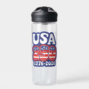 Bouteille D'eau Les 250 ans de l'Amérique - Groovy USA 250