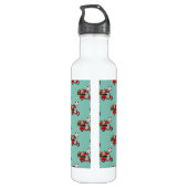 Bouteille D'eau Les amoureux du Cardinal Rouge sur Scooter (Dos)