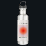 Bouteille D'eau Les Bonnes Choses Vient Citation Inspirationnelle<br><div class="desc">Good Things Are Coming - citation motivationnelle inspirante - gradient d'aura orange.</div>