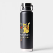 Bouteille D'eau Les chats sont comme des chips (Arrière)