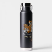 Bouteille D'eau Les chats sont comme des chips (Avant)