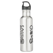 Bouteille D'eau Les chats sont mon cardio (Dos)