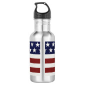 Bouteille D'eau Les Etats-Unis drapeau américain coutume (Dos)