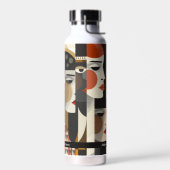 Bouteille D'eau Les femmes Abstraites affrontent l'illustration ar (Gauche)