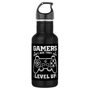 Bouteille D'eau Les gamers ne vieillissent pas ils juste niveler l