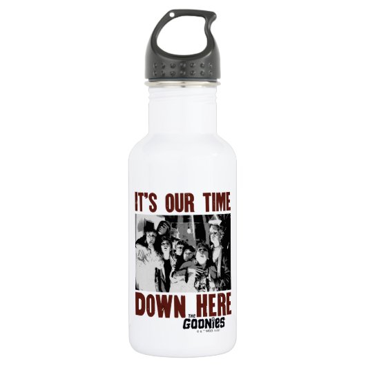 Bouteille D'eau Les Goonies "C'est notre temps ici" (Devant)