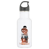 Bouteille D'eau Les Goonies Pirate Ship Silhouette Graphique (Devant)