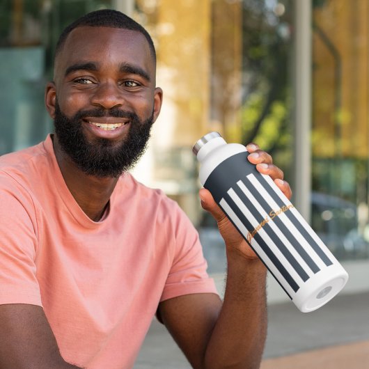 Bouteille D'eau Les impacts de la marine | Le Monogramme de Gentle