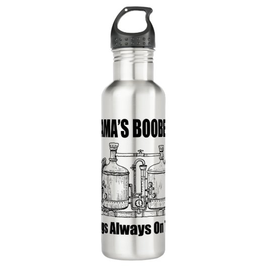 Bouteille D'eau Les Jugs De Boobery de Maman toujours sur le robin (Devant)