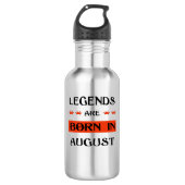 Bouteille D'eau Les Légendes Sont Nées En Août (Devant)