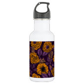 Bouteille D'eau Les souris font la fête en orange et violet (Devant)