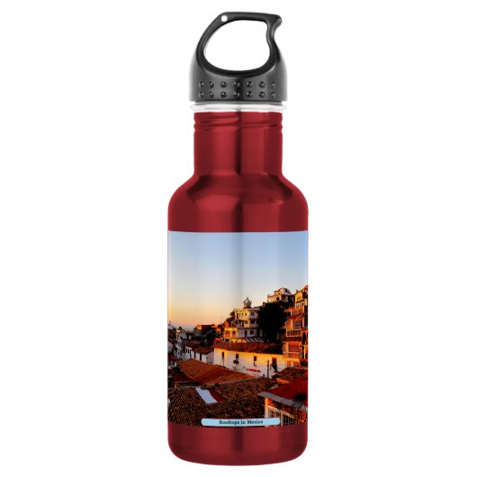 Bouteille D'eau Les toits du Mexique (Devant)