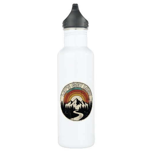 Bouteille D'eau Let’s Get Lost Retro Mountain Adventure Outdoor (Droite)