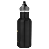 Bouteille D'eau LETTRE D'OR MONOGRAPHIQUE BOtanique Élégante F (Droite)