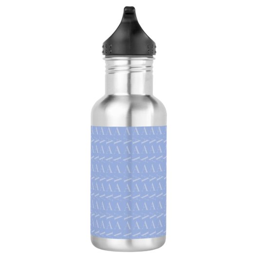 Bouteille D'eau LETTRE INITIALE MONOGRAPHIQUE A Bleu (Droite)