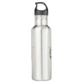 Bouteille D'eau Lettre monogramme Floral Nom initial (Dos)