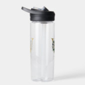 Bouteille D'eau Lettre monogramme Floral Nom initial (Droite)