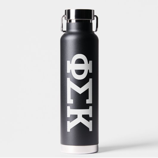 Bouteille D'eau Lettres Phi Sigma Kappa (Avant)