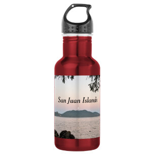Bouteille D'eau Lever de lune sur les îles San Juan
